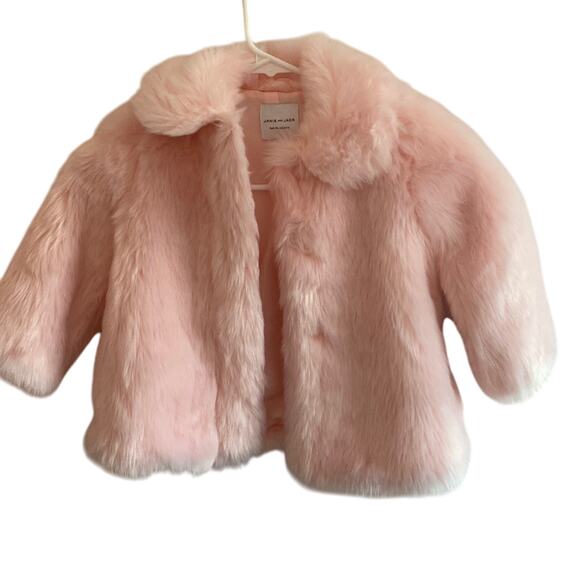 Janie and Jack Other - Kid's fur jacket ( Faux)  pink